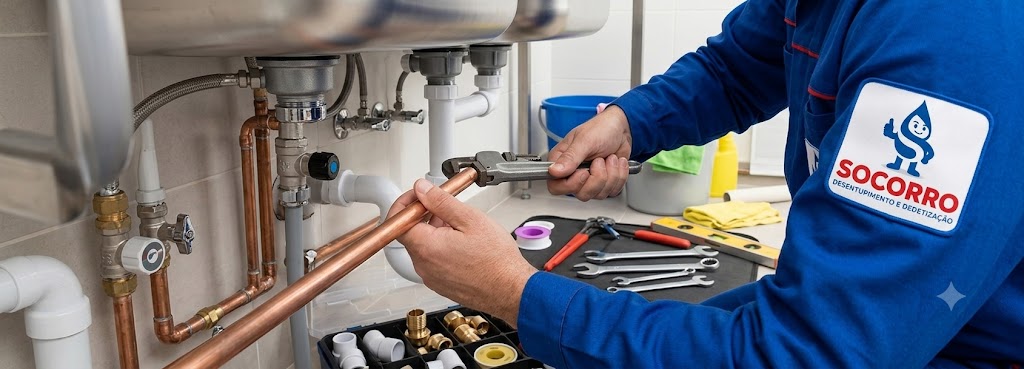 Profissional realizando Serviços de Hidráulica em Porto Belo